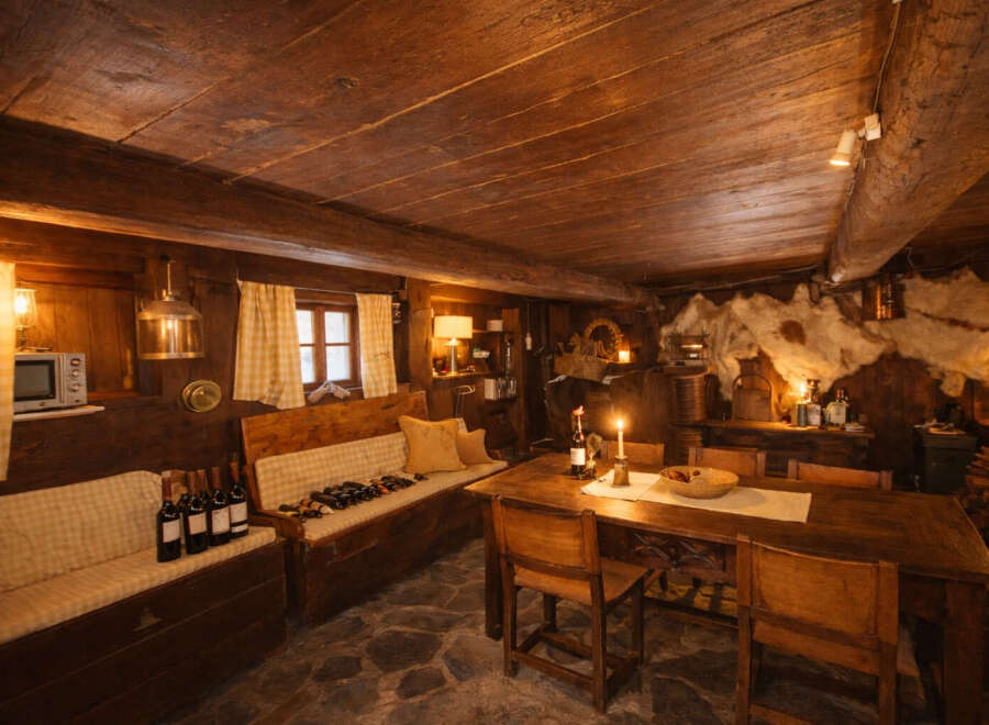 Step into rustic charm with this inviting dining room.