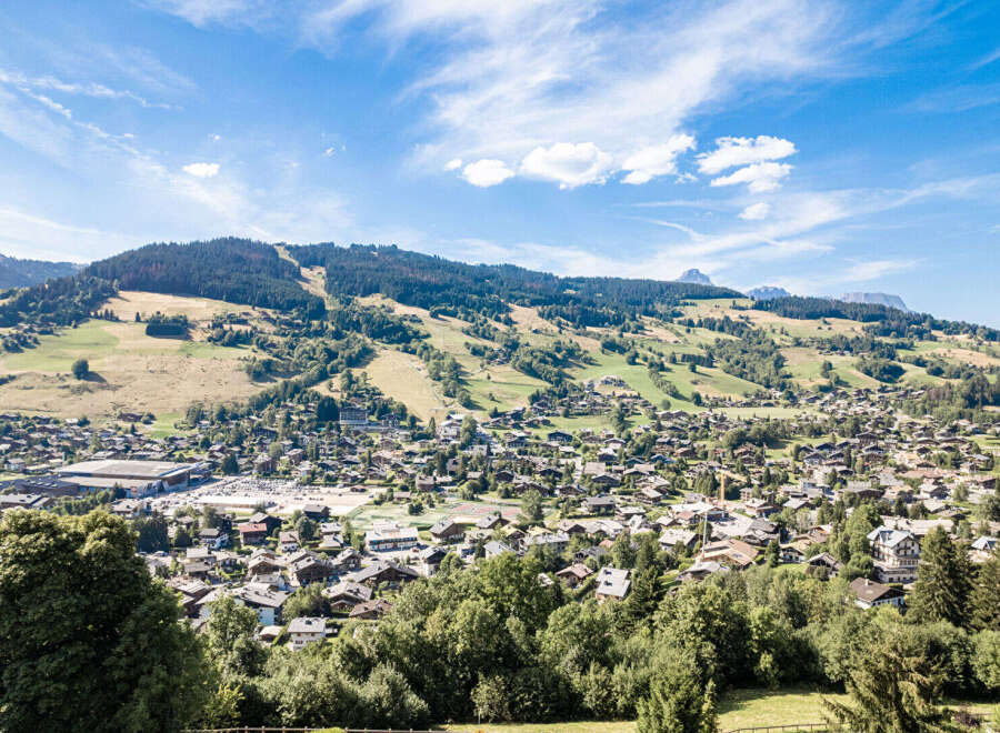 Discover this stunning alpine village nestled amidst rolling green hills and majestic mountains.