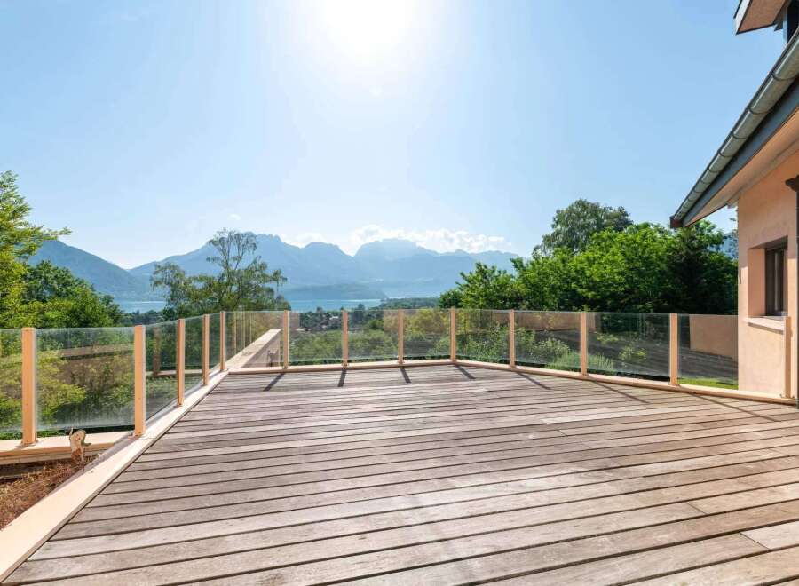 Enjoy breathtaking mountain and lake views from this stunning property.