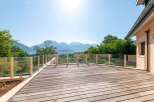 Enjoy breathtaking mountain and lake views from this stunning property.