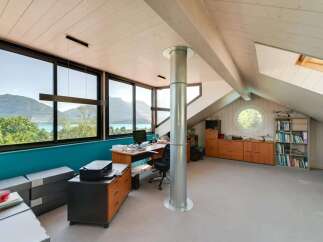 This stunning property boasts a bright and airy home office with breathtaking views.