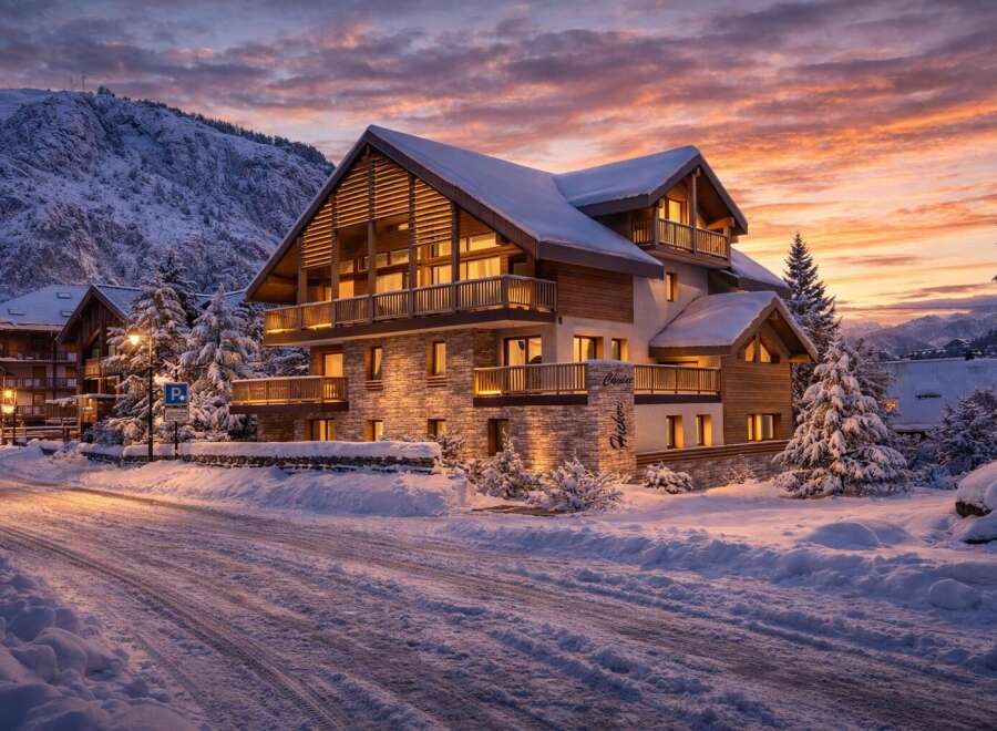 Experience the ultimate winter getaway in this stunning chalet! This luxurious property boasts a prime location with breathtaking mountain views and is perfect for those seeking a tranquil escape.