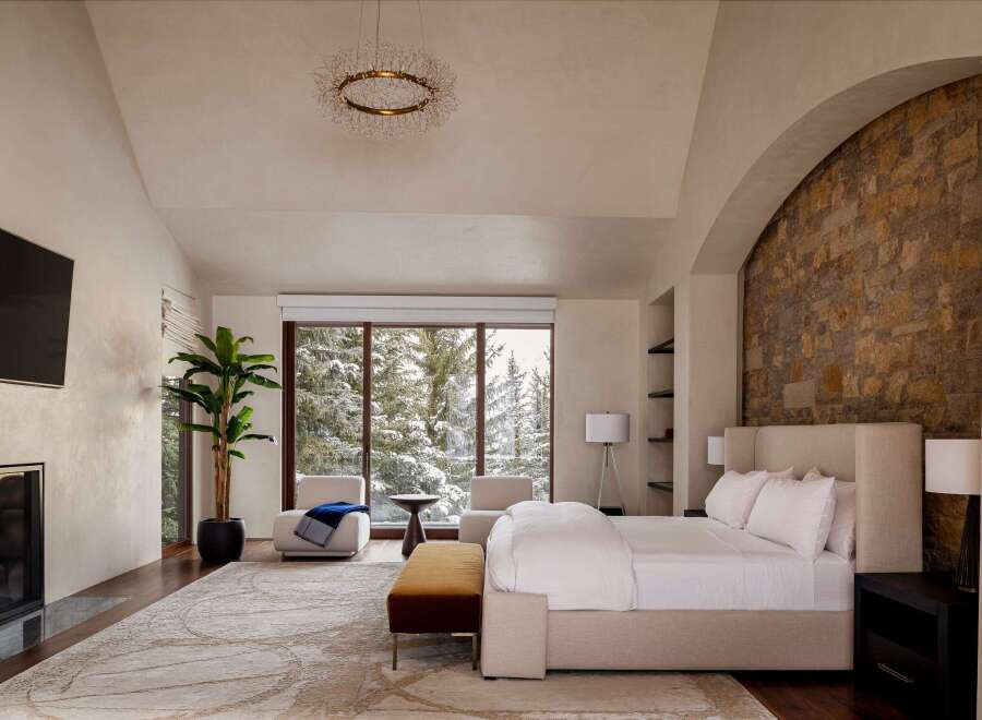 Experience luxury and tranquility in this stunning bedroom.
