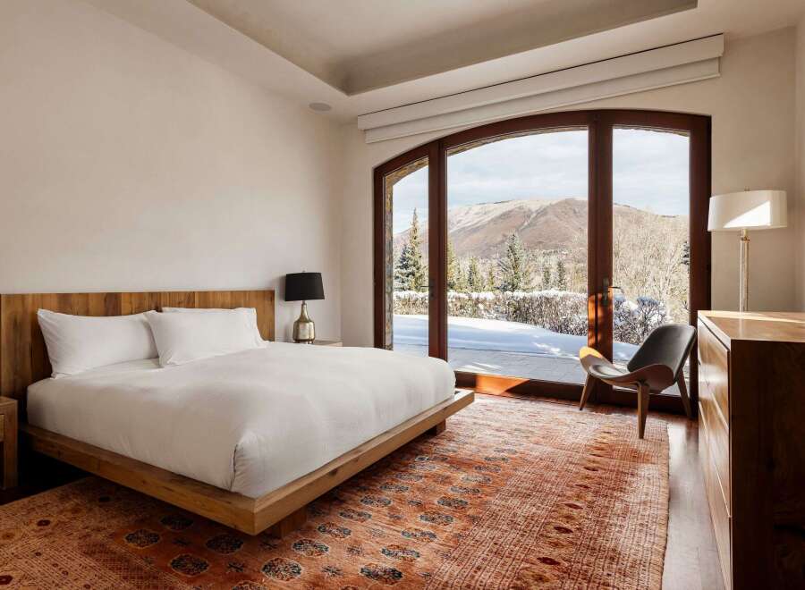 Experience luxury and tranquility in this stunning bedroom.