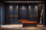 Step into luxury with this stunning ski storage room, perfect for your mountain retreat.
