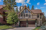 This stunning property boasts a beautiful exterior with a unique architectural design.