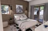 Experience the epitome of alpine living in this stunning bedroom.