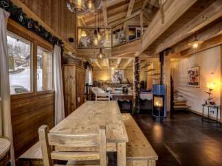 Experience the warmth and charm of this stunning wooden chalet, perfect for a cozy retreat.