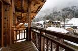 Experience the charm of mountain living from this stunning balcony.
