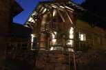 Experience the charm of this stunning wooden chalet nestled in a serene location.
