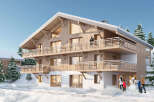 Discover the charm of this stunning chalet nestled in a winter wonderland.