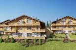 Experience luxury mountain living in this stunning chalet-style property, featuring expansive wooden balconies perfect for enjoying breathtaking alpine views.