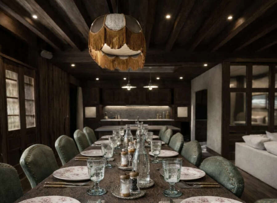 Step into luxury with this stunning dining room, perfect for hosting memorable gatherings.