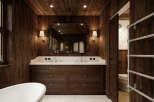 Step into luxury with this stunning bathroom design.