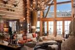 Experience the epitome of rustic luxury in this stunning log cabin retreat.