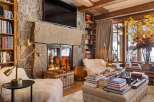 Experience the epitome of rustic luxury in this stunning living space.