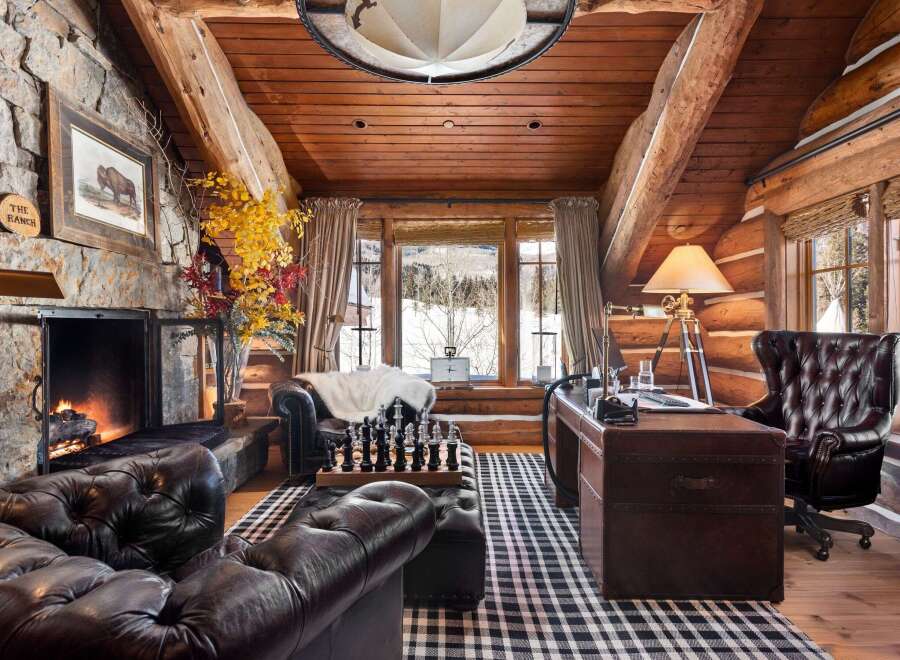 Step into rustic luxury with this stunning cabin retreat.