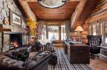 Step into rustic luxury with this stunning cabin retreat.