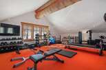 Step into a state-of-the-art home gym, designed for the ultimate fitness experience.