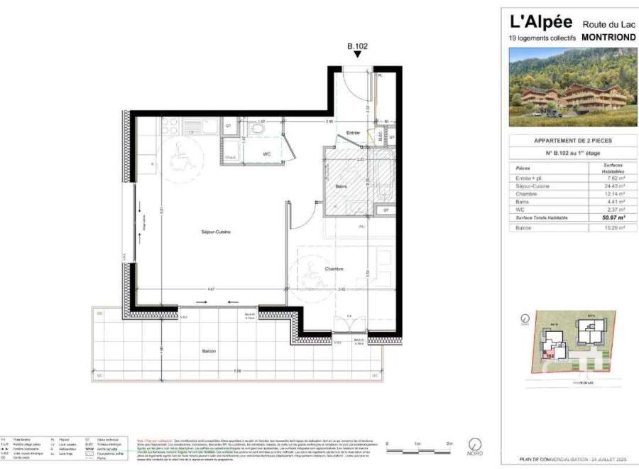 Discover a charming 2-room apartment in Montriond, part of the L'Alpée residence, offering a comfortable living space.