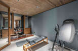 Step into your dream home gym, designed for ultimate fitness and relaxation.