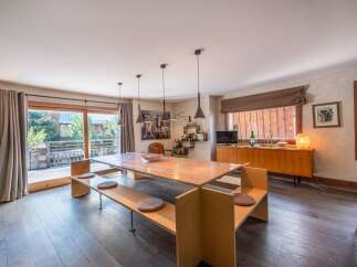 Step into this stunning property featuring a spacious dining area, perfect for entertaining guests.