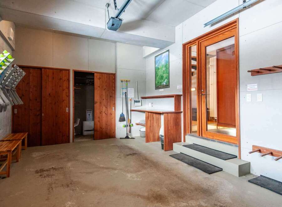 Discover the perfect blend of functionality and style in this property's storage area.
