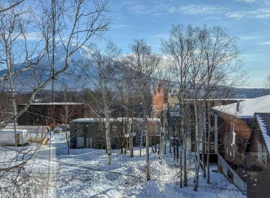 This stunning property offers breathtaking views of the snow-capped mountains, creating a serene and picturesque setting.