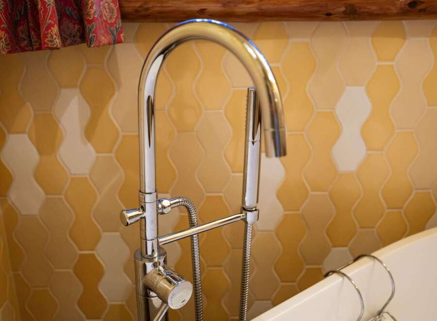 Indulge in luxury with this stunning bathroom fixture.
