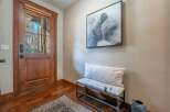 Step into rustic elegance with this stunning entryway.