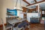 This stunning property boasts a beautifully designed dining area, perfect for hosting gatherings.