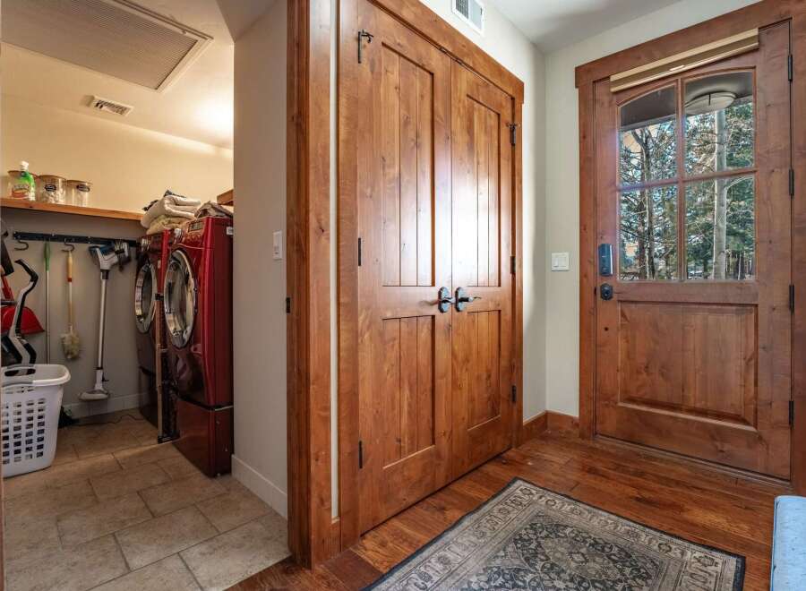 Step into this beautifully designed home and discover a laundry room that combines functionality with style.