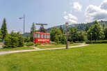 This charming property boasts a unique feature: a cable car station, adding a touch of alpine allure.