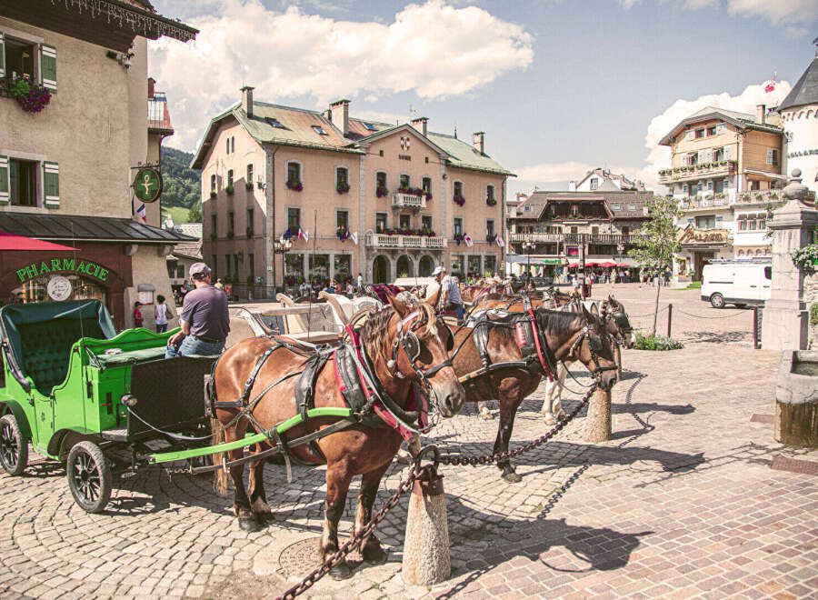 Experience the charm of this picturesque town square, perfect for leisurely strolls and soaking in the local atmosphere.