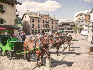 Experience the charm of this picturesque town square, perfect for leisurely strolls and soaking in the local atmosphere.