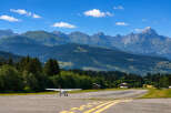 Experience the ultimate alpine lifestyle with this stunning property featuring a private airstrip and breathtaking mountain views.