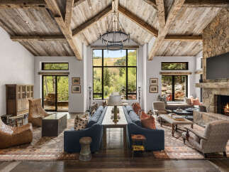 Experience luxury living in this stunning property featuring a rustic, yet elegant design.