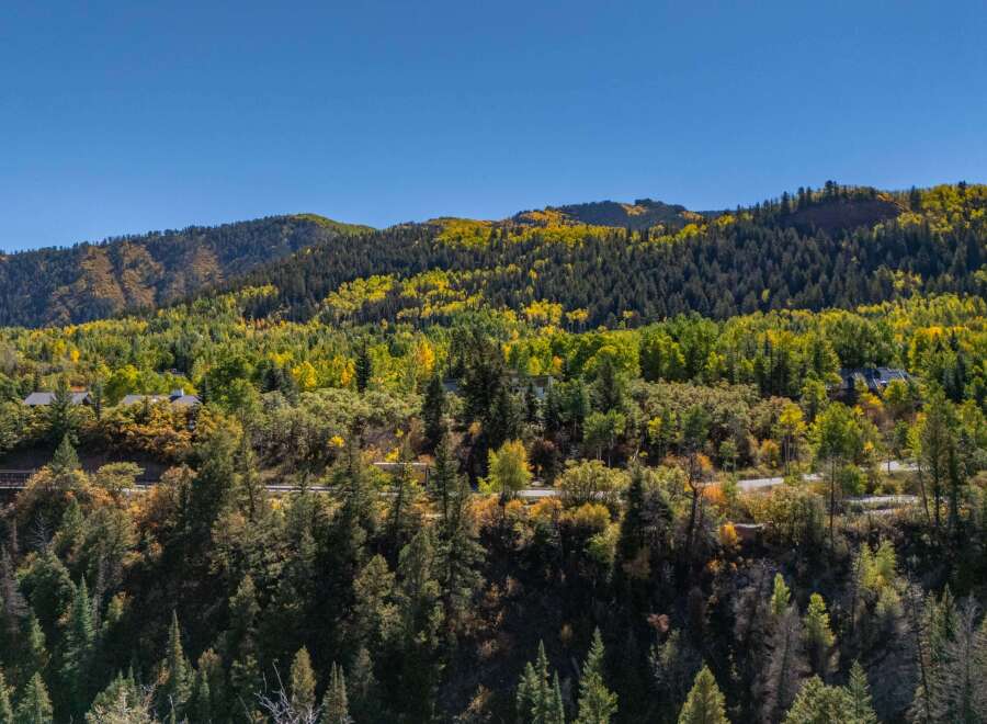 Discover the beauty of mountain living with this stunning property nestled amidst a vibrant forest.