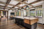 This stunning kitchen boasts a rustic yet modern design, perfect for entertaining and everyday living.