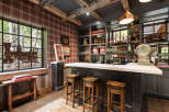 Step into luxury with this stunning bar area, perfect for entertaining guests or enjoying a quiet evening.