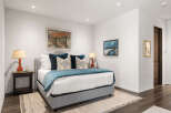 Step into a serene bedroom retreat.