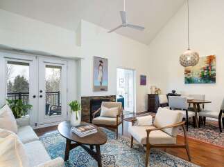 Step into luxury with this stunning property, featuring a bright and airy living space.