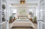 Step into a serene bedroom retreat, designed for ultimate relaxation.