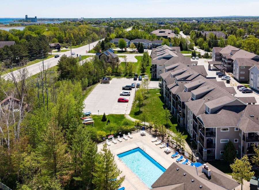 Discover luxury living at this stunning property, featuring modern apartments and a refreshing swimming pool.