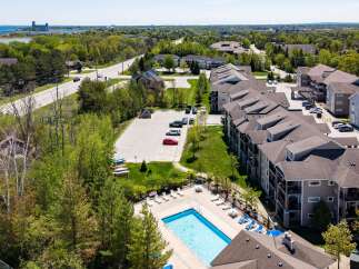Discover luxury living at this stunning property, featuring modern apartments and a refreshing swimming pool.
