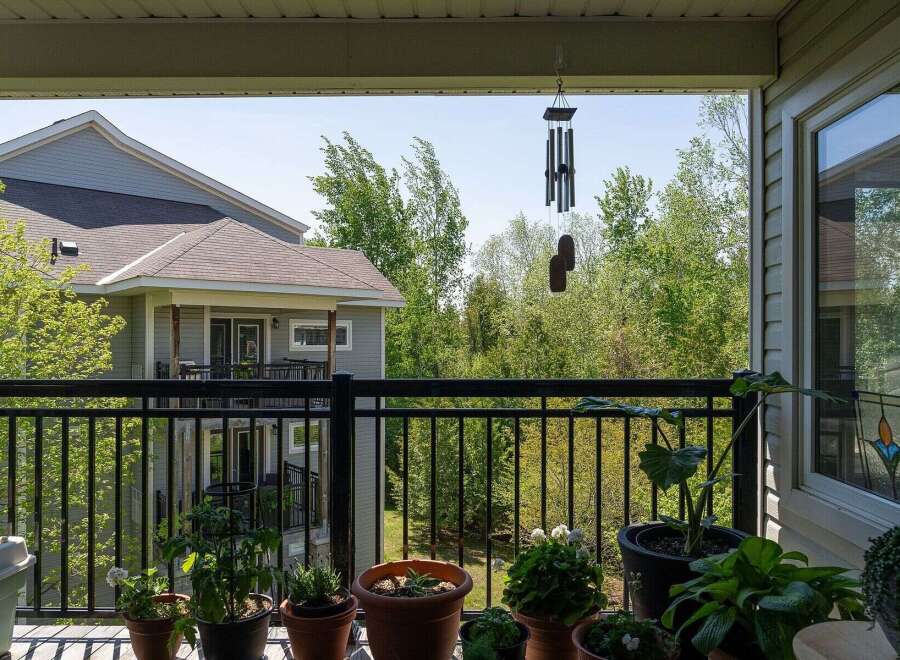 Enjoy the tranquility of this beautiful balcony, perfect for relaxing and enjoying the outdoors.