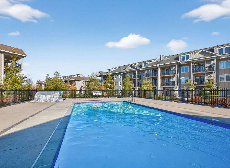 Enjoy resort-style living at this stunning property! Featuring a sparkling outdoor pool, perfect for relaxing on warm days.