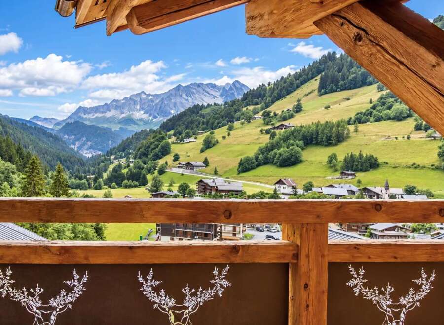 Experience breathtaking mountain views from this charming alpine property.