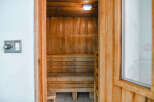 Step into relaxation with this stunning sauna! This property boasts a beautifully crafted sauna, perfect for unwinding after a long day.