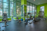 This modern gym offers a bright and airy space for your fitness routine.